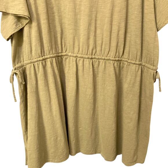 Old Navy Waist-Defined Slub-Knit T-Shirt Dress in Saguaro Green Size 4X EUC - Picture 4 of 10